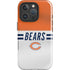 NFL Chicago Bears White Striped iPhone 16 Pro Impact Case